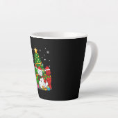 Funny Newfie | Funny Newfoundland Dog Kerstmis Latte Mok (Rechterhoek)