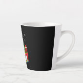 Funny Newfie | Funny Newfoundland Dog Kerstmis Latte Mok (Rechts)