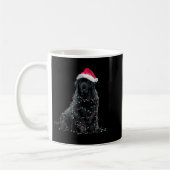 Funny Newfoundland Christmas Graphic Dog Lights Lo Koffiemok (Links)