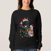Funny Newfoundland Dog | kerstsnowman Light Trui (Voorkant)