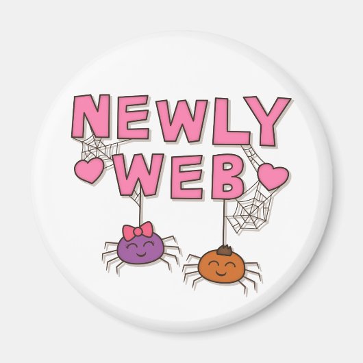 Funny Newly Wed of Web Spiders Pun Humor Magneet (Voorkant)