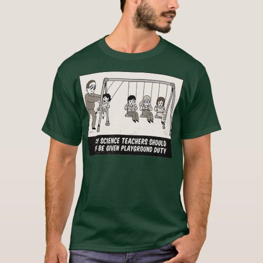 Funny Newton Cradle Science Teacher Physics T-shirt (Voorkant)