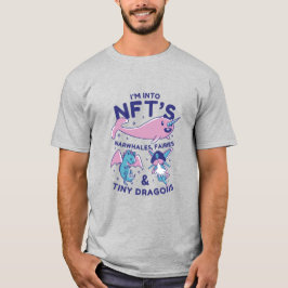 Funny NFTs Narwalale, Fairy, Tiny Dragons T-shirt