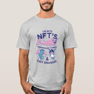 Funny NFTs Narwalale, Fairy, Tiny Dragons T-shirt