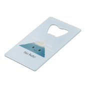 Funny Nice Butte Creditkaart Flessenopener (Voorkant Gekanteld)