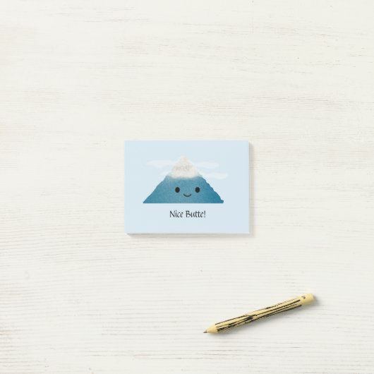 Funny Nice Butte Post-it® Notes (Op bureau)