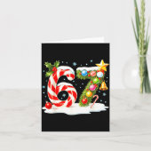 Funny Nice Naughty 6 7 Christmas 67 Meme Xmas Boys Kaart (Voorkant)