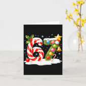 Funny Nice Naughty 6 7 Christmas 67 Meme Xmas Boys Kaart (Gele Bloem)