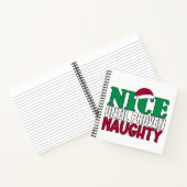 Funny Nice tot bewijs van Naughy-kerst Notitieboek (Binnen)
