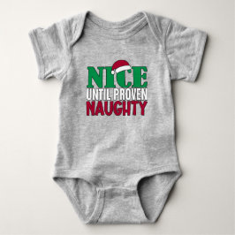 Funny Nice tot bewijs van Naughy-kerst Romper