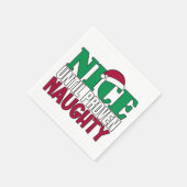 Funny Nice tot bewijs van Naughy-kerst Servet (Hoek)