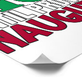 Funny Nice Until Proven Naughy Christmas Joke  Poster (Hoek)