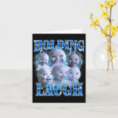 Funny Niche Baby Gen Z Meme Ai Viral Giggling Ai L Kaart (Gele Bloem)