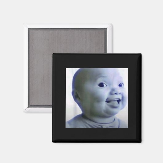 Funny Niche Baby Gen Z Meme Ai Viral Giggling Ai L Magneet (Voorkant / Achterkant)