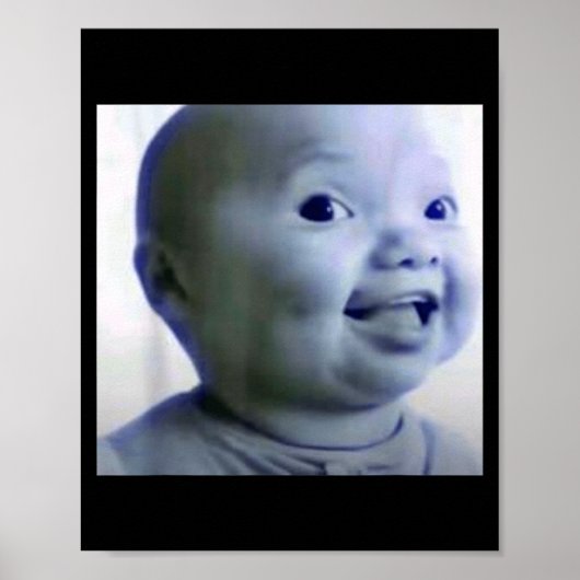 Funny Niche Baby Gen Z Meme Ai Viral Giggling Ai L Poster (Voorkant)