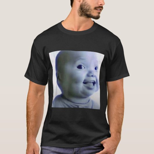 Funny Niche Baby Gen Z Meme Ai Viral Giggling Ai L T-shirt (Voorkant)