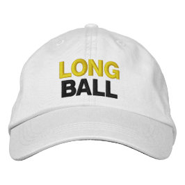 Funny Nickname Novelty Mannen Golf LONG BALL Geborduurde Pet