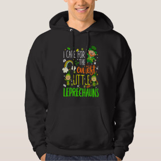 Funny NICU Nurse Care For Little Leprechauns St Pa Hoodie