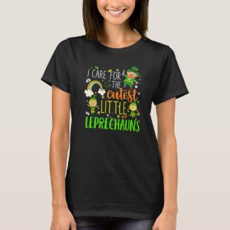 Funny Nicu Nurse Care voor kleine Leprechauns St P T-shirt