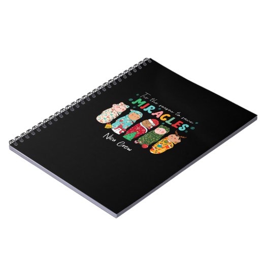 Funny Nicu Nurse Nurse Appreciation Christmas Notitieboek (Linkerzijde)