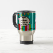 Funny NICU Nurse Travel Mug "Coffee and Meconium" Reisbeker (Voorkant links)