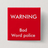 Funny, nieuwe ouder, kinder vierkante button 5,1 cm (Voorkant)