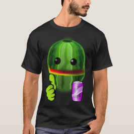 Funny nieuwigheidsporten football WATERMELON MAN T T-shirt