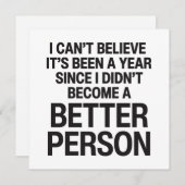 Funny Nieuwjaar Feestdagenkaart (Voorkant / Achterkant)