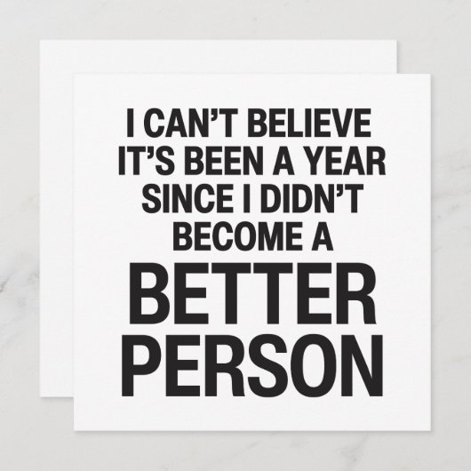 Funny Nieuwjaar Feestdagenkaart (Voorkant / Achterkant)