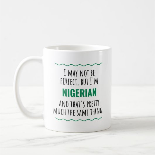 Funny Nigerian Nigeria Gift Idea Coffee Mok (Links)