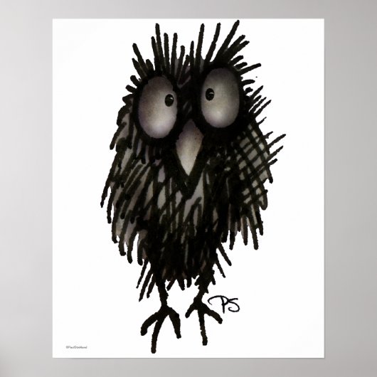 Funny Night Owl Poster (Voorkant)