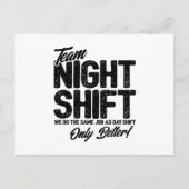 Funny Night Shift Meme - Team Night Shift Briefkaart (Voorkant)