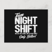 Funny Night Shift Meme - Team Night Shift Briefkaart (Voorkant)