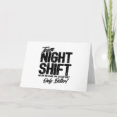 Funny Night Shift Meme - Team Night Shift Kaart (Voorkant)