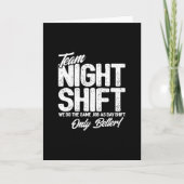 Funny Night Shift Meme - Team Night Shift Kaart (Voorkant)