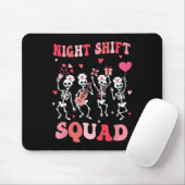Funny Night Shift Squad Nurses Skeleton Dancing Va Muismat (Met muis)