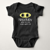 Funny Ninja Baby - Bodysuit (Voorkant)