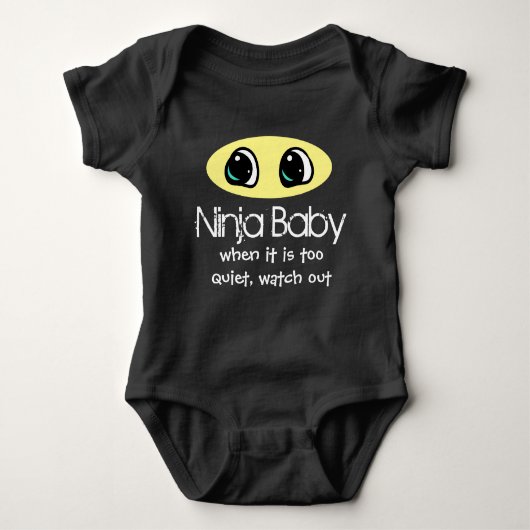 Funny Ninja Baby - Bodysuit (Voorkant)