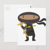 Funny Ninja Briefkaart (Voorkant / Achterkant)