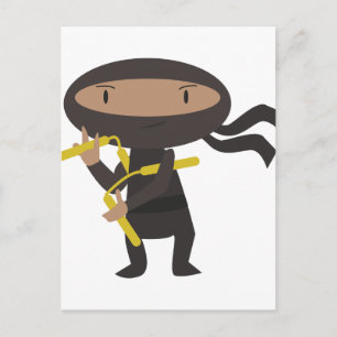 Funny Ninja Briefkaart