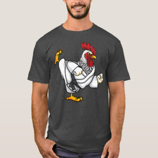 Funny Ninja Chicken rooster doet Karate Samurai T-shirt