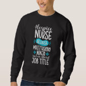 Funny Ninja Hospice Nurse Squad Palliative Nursing Trui (Voorkant)