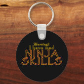 Funny Ninja Joke Sleutelhanger Fob (Voorkant)