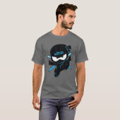 Funny Ninja Kidz Distress Videoogame Love Friend T-shirt (Voorkant volledig)