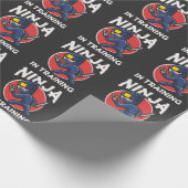 Funny Ninja Kind in opleiding Cadeaupapier (Hoek)