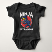 Funny Ninja Kind in opleiding Romper (Voorkant)
