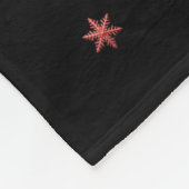 Funny Nk Flamingo Christmas Tree Lights Xmas Snowf Fleece Deken (Hoek)