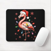 Funny Nk Flamingo Christmas Tree Lights Xmas Snowf Muismat (Met muis)