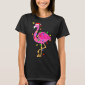 Funny Nk Flamingo In Santa Hat Christmas In July M T-shirt (Voorkant)