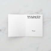 Funny No Bra Day Big Deal Wenskaart Kaart (Binnen)